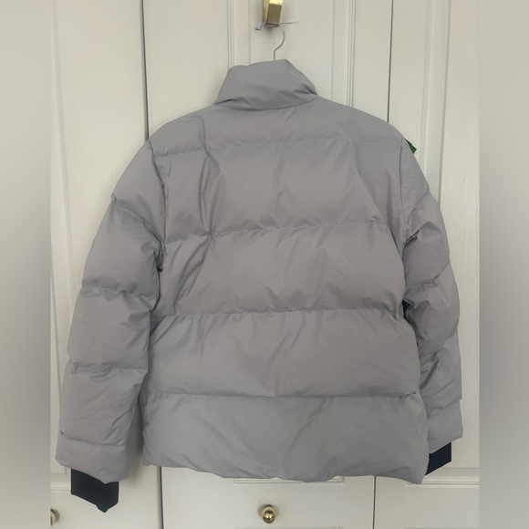 Theory Light Gray Puffer Jacket - Picture 3 of 3